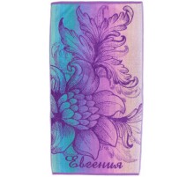 Полотенце махровое жаккардовое пестротканое Евгения 7250-29