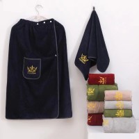 Набор полотенце сауна микрофибра мужская + полотенце "Корона" в ассортименте (маленький размер)