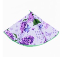 Полотенце вафельное круглое D65 КВ 35054-1 тк