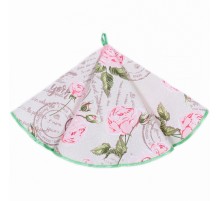 Полотенце вафельное круглое D65 КВ 775-1П рд