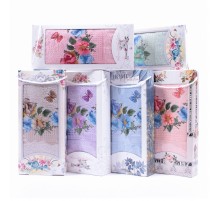 Набор полотенец махровых Бабочка на цветах R00017 В-9101 в коробке Б