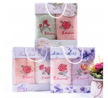 Набор полотенец из микрофибры 3834 в сумочке Р+Р