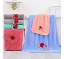 Полотенце из микрофибры Георгина на 8 Марта А-В-С-F-179