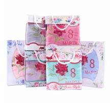 Набор полотенец из микрофибры Георгина на 8 Марта А-В-С-F-179 в коробке Л