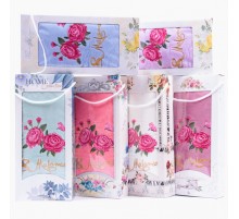 Набор полотенец из микрофибры Букет роз на 8 Марта А-В-С-F-180 в коробке Б