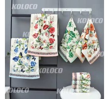 Полотенце велюр-махра с карабином 95-356 Р