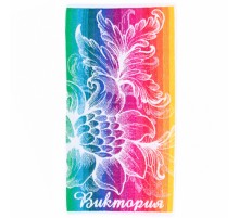 Полотенце махровое птк. жак. 7250-34, Виктория (радуга) М