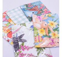 Салфетка дорожка на стол хлопковая Ассорти тк фабричный брак