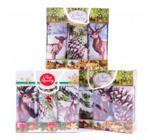 Набор полотенец рогожка Купон 50х63 см 3 штуки в сумочке 904 29293-1 тк