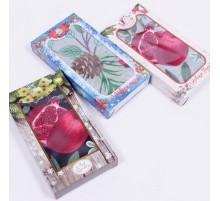 Полотенце из рогожки 40х75 см 1 штука в коробке шоколадке 29294 тк