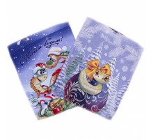 Вафельное полотенце Купон 50х63 см Новогодний в ассортименте некондиция БЕЗ МАРКИРОВКИ