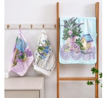 Полотенце из микрофибры Букет лаванды X-F-07 МР-Р