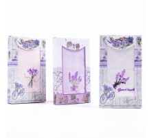 Полотенце из микрофибры Нежная лаванда X-F-06 в шоколадке МР