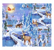 Плед велсофт Новогодний-5 1809