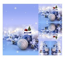 Плед велсофт Новогодний-6 1809
