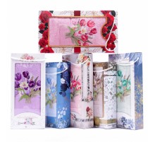 Набор полотенец махровых Букет тюльпанов 9119 в коробке Б