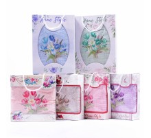 Набор полотенец махровых Букет тюльпанов 9119 в коробке Л