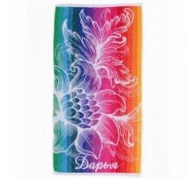 Полотенце махровое жаккардовое пестротканое Дарья 7250-33