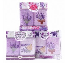 Набор махровых полотенец 410-75 в сумочке Р+Р