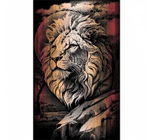 Полотенце махровое пестротканое жаккардовое Повелитель саванны 7596