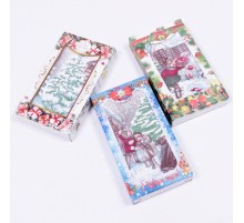 Полотенце из рогожки 40х75 см 1 штука в коробке шоколадке 1115-1П рд