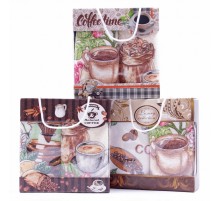 Набор полотенец из микрофибры Кофе 98-613 в сумочке МР+МР