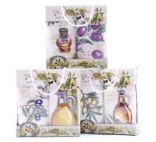 Набор полотенец микрофибра  Оливковый рай Y05A в сумочке Р+Р