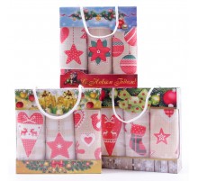 Набор вафельных полотенец 40х75 см 3 штуки в сумочке 510424-1 тдл