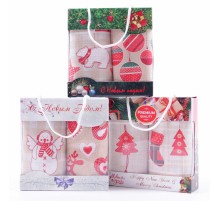 Набор вафельных полотенец 40х75 см 2 штуки в сумочке 510424-1 тдл