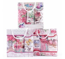 Набор полотенец микрофибра  Подарки- 2104 Р, 2106 МР в сумочке МР+МР+МР