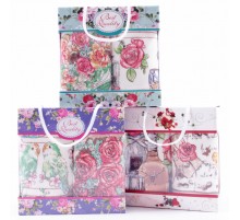 Набор полотенец микрофибра  Подарки- 2104 Р, 2106 МР в сумочке МР+МР