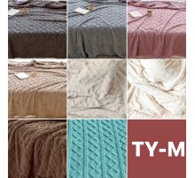 Плед велсофт Косичка TY-M в ассортименте