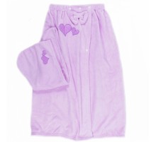 Набор 2-х предметный сауна микрофибра женская + чалма  А6083-1