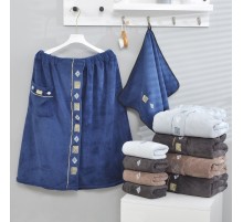 Набор полотенце сауна микрофибра мужская + полотенце 7540210 в ассортименте