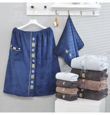 Набор полотенце сауна микрофибра мужская + полотенце 7540210 в ассортименте