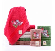 Махровое полотенце Новогодний щенок WR37