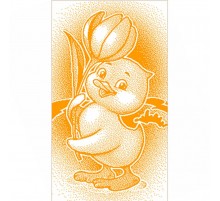 Полотенце махровое жаккардовое пестротканое Утенок 7769