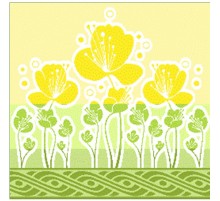 Салфетка пестротканая Лютик полевой-2 7756