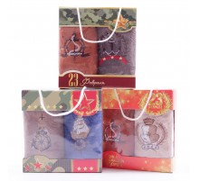 Набор полотенец из микрофибры 23002 в сумочке 23 февраля Р+Р