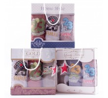 Набор полотенец из микрофибры 23001 в сумочке Р+Р+Р