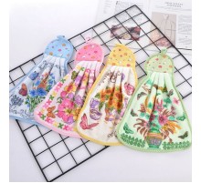 Полотенце кухонное микрофибра Матрешка цветы 002-269