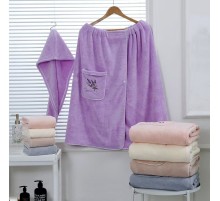 Набор 2-х предметный сауна микрофибра женская + чалма 7540248