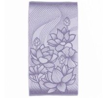 Полотенце махровое жаккардовое пестротканое Лотосы-2 7068 вид оникс