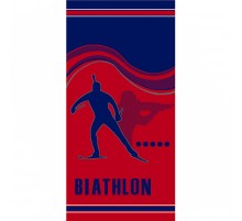 Полотенце махровое пестротканое жаккардовое Биатлон 3688