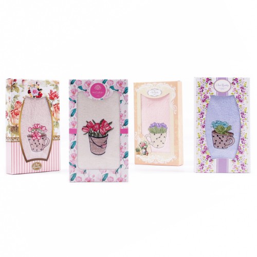 Набор полотенца микрофибра  668-153 в шоколадке МР