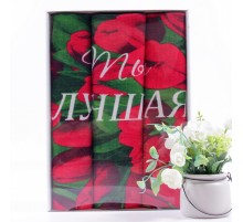 Набор вафельных полотенец Купон 50х63 см 3 штуки в коробке 29370-1 Тейково