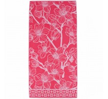 Полотенце махровое пестротканое жаккардовое Очарование Сакуры 7841