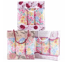 Набор полотенец рогожка 40х75 см в коробке 3 штуки 500429-1 тдл