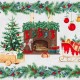 Салфетка-дорожка на стол хлопковая У камина 29390-1 тк