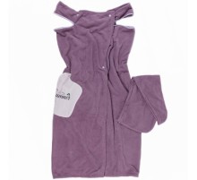 Набор 2-х предметный сауна микрофибра женская + чалма YQ03 А6029 №2 